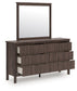 Pamytta Queen Panel Platform Bed, Dresser, Mirror and Nightstand