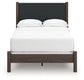 Pamytta Full Upholstered Panel Bed, Dresser, Mirror and Nightstand