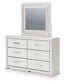 Zuraleus Queen Upholstered Bed, Dresser, Mirror and Nightstand
