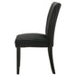 Dermott Upholstered Parson Dining Side Chair Black (Set of 2)