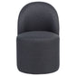Aubrey Upholstered Barrel Dining Side Chair Charcoal (Set of 2)
