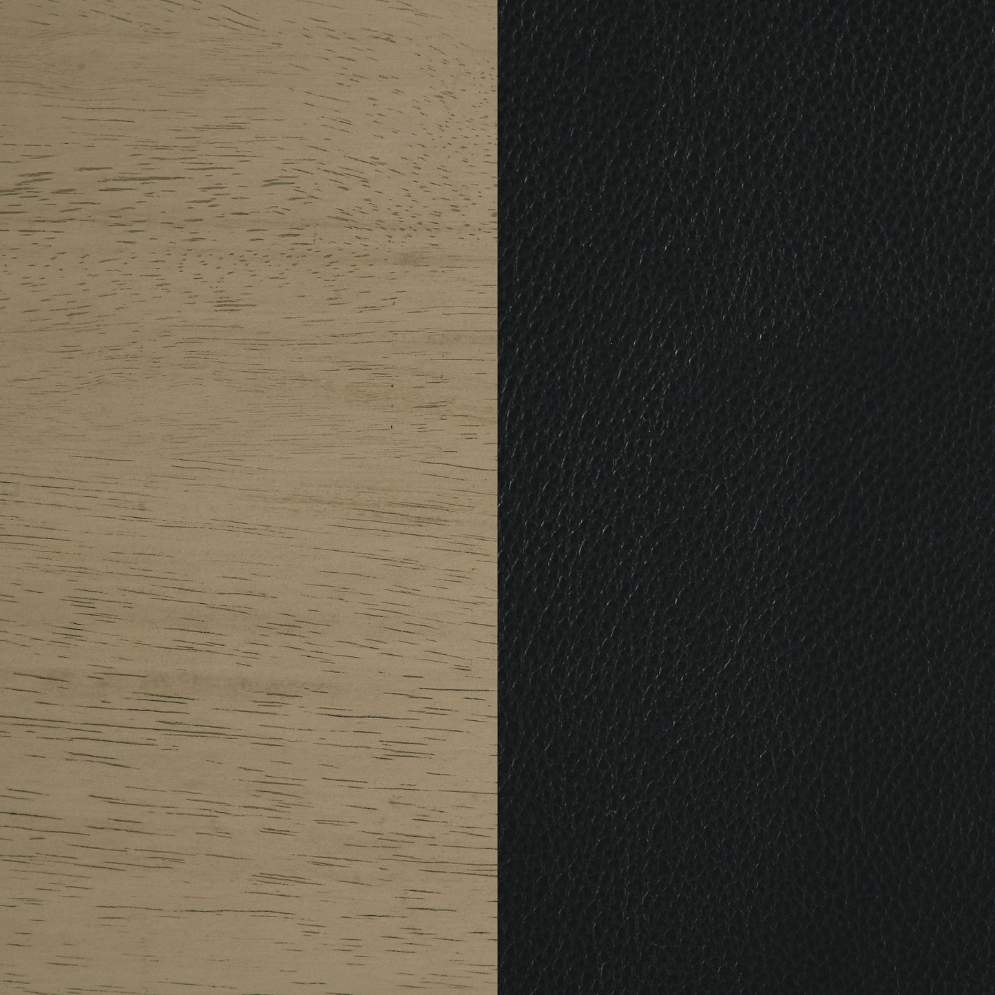 Kehoe Upholstered Dining Side Chair Black and Natural Oak (Set of 2)