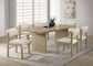 Decker 7-piece 82-inch Rectangular Dining Set Cream and Natural Oak