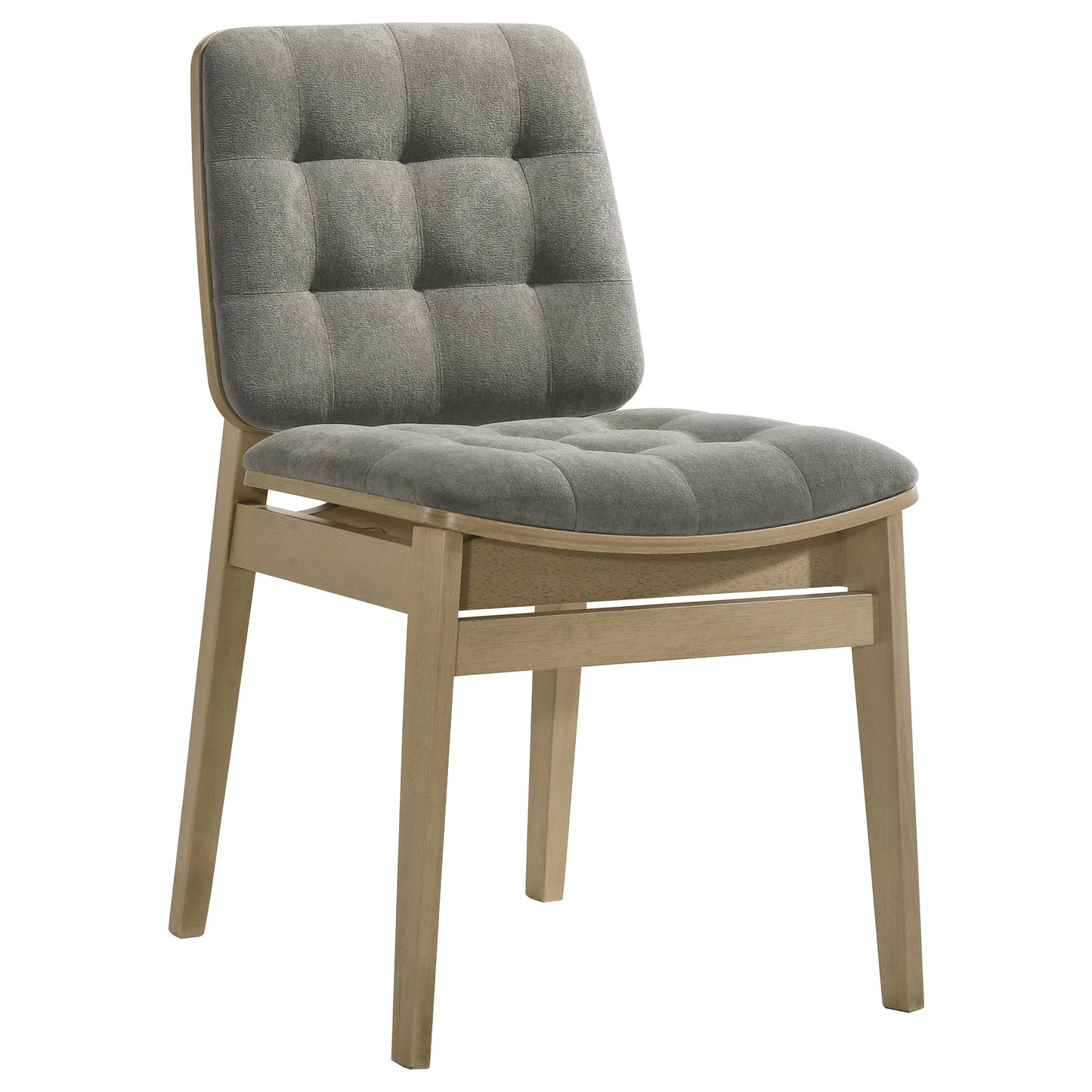 Decker 7-piece 82-inch Rectangular Dining Set Grey and Natural Oak