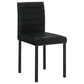 Garza Upholstered Dining Side Chair Black (Set of 4)