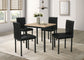 Garza Upholstered Dining Side Chair Black (Set of 4)