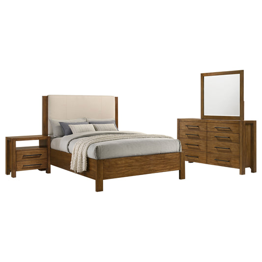 Adderley 4-piece California King Bedroom Set Warm Brown