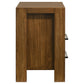 Adderley 2-drawer Nightstand Bedside Table Warm Brown