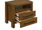 Adderley 2-drawer Nightstand Bedside Table Warm Brown