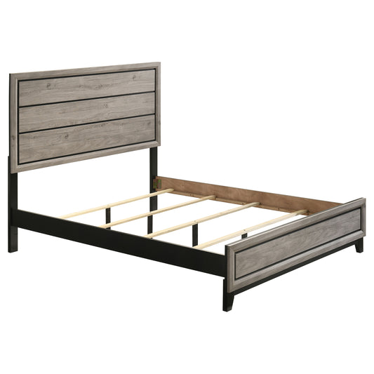 Watson Wood Queen Panel Bed Light Taupe