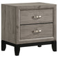 Watson 2-drawer Nightstand Bedside Table Light Taupe