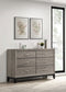 Watson 6-drawer Bedroom Dresser Cabinet Light Taupe
