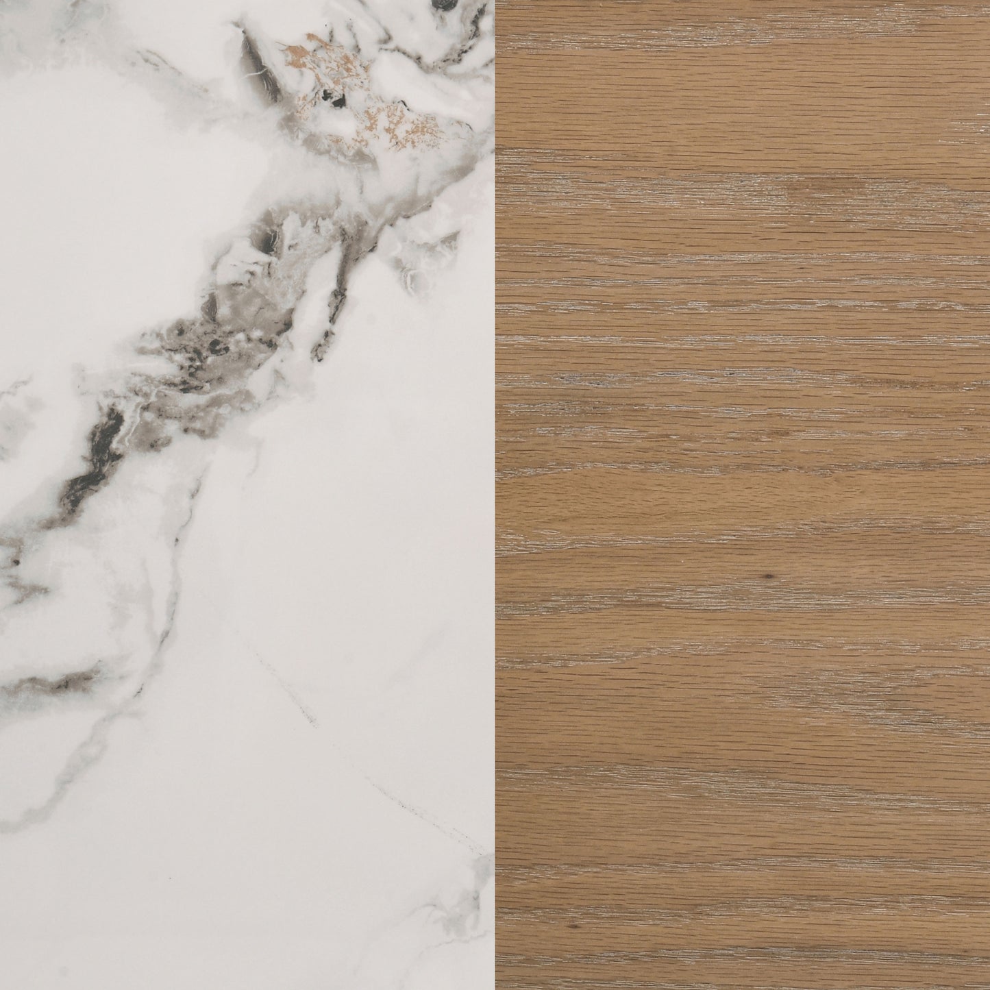 Leanne 2-drawer Sinter Stone Top Nightstand Light Oak