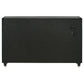 Ravenne 8-drawer Velvet Upholstered LED Dresser Cabinet Black