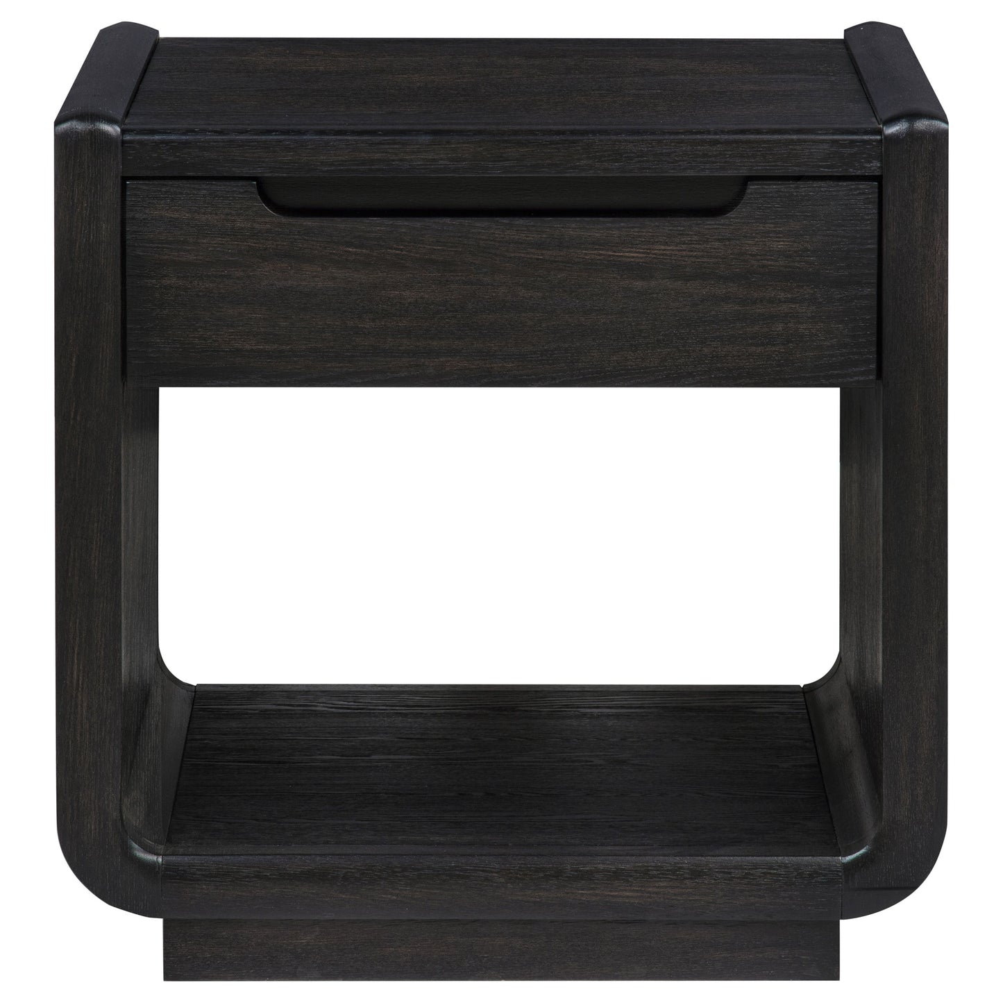 Leandro 2-piece Wood Coffee and End Table Set Burnished Black