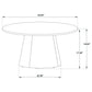Franklin 2-piece Round Pedestal Coffee Table Set Dark Brown