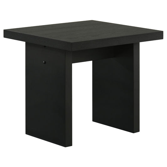 Decker Square Occasional Side End Table Black