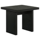 Decker Square Occasional Side End Table Black