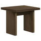 Decker Square Occasional Side End Table Walnut