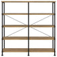Analiese 63-inch 4-shelf Double Bookshelf Mango