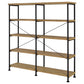 Analiese 63-inch 4-shelf Double Bookshelf Mango