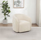 Gerley Chenille Upholstered Swivel Accent Chair Beige