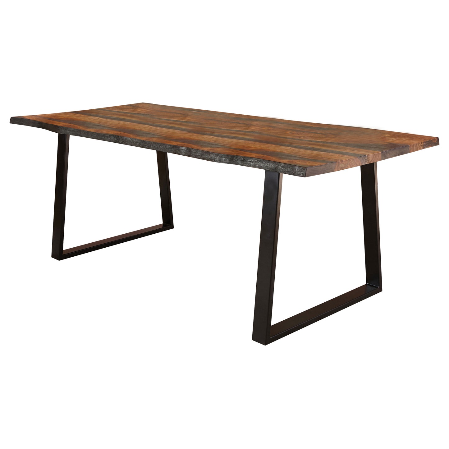 Ditman 80-inch Live Edge Dining Table Grey Sheesham