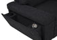 Demko Sleeper Sectional Sofa with Speaker and Storage Chaise Black