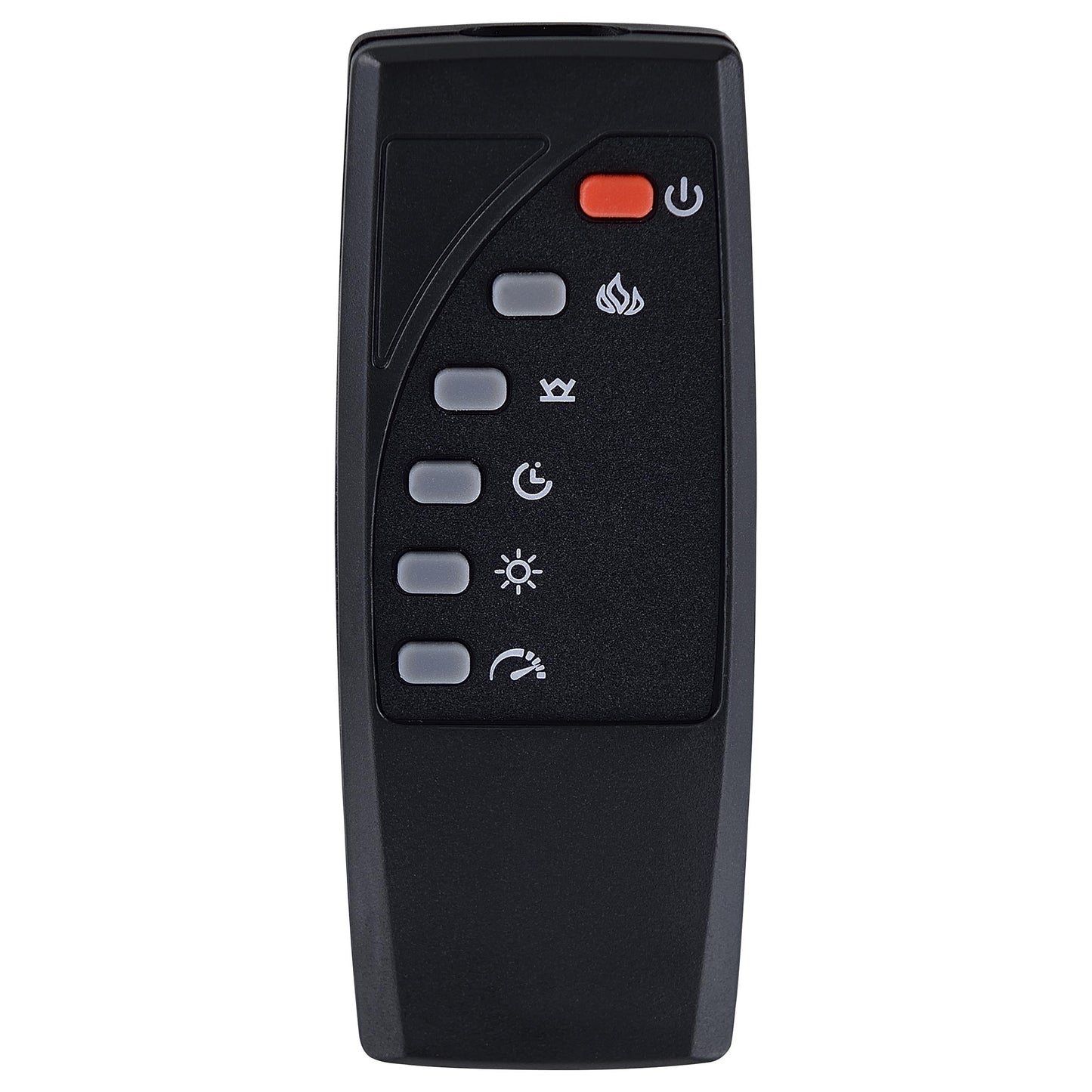 Mallory TV Stand Fireplace Console Bluetooth Speaker Grey High Gloss