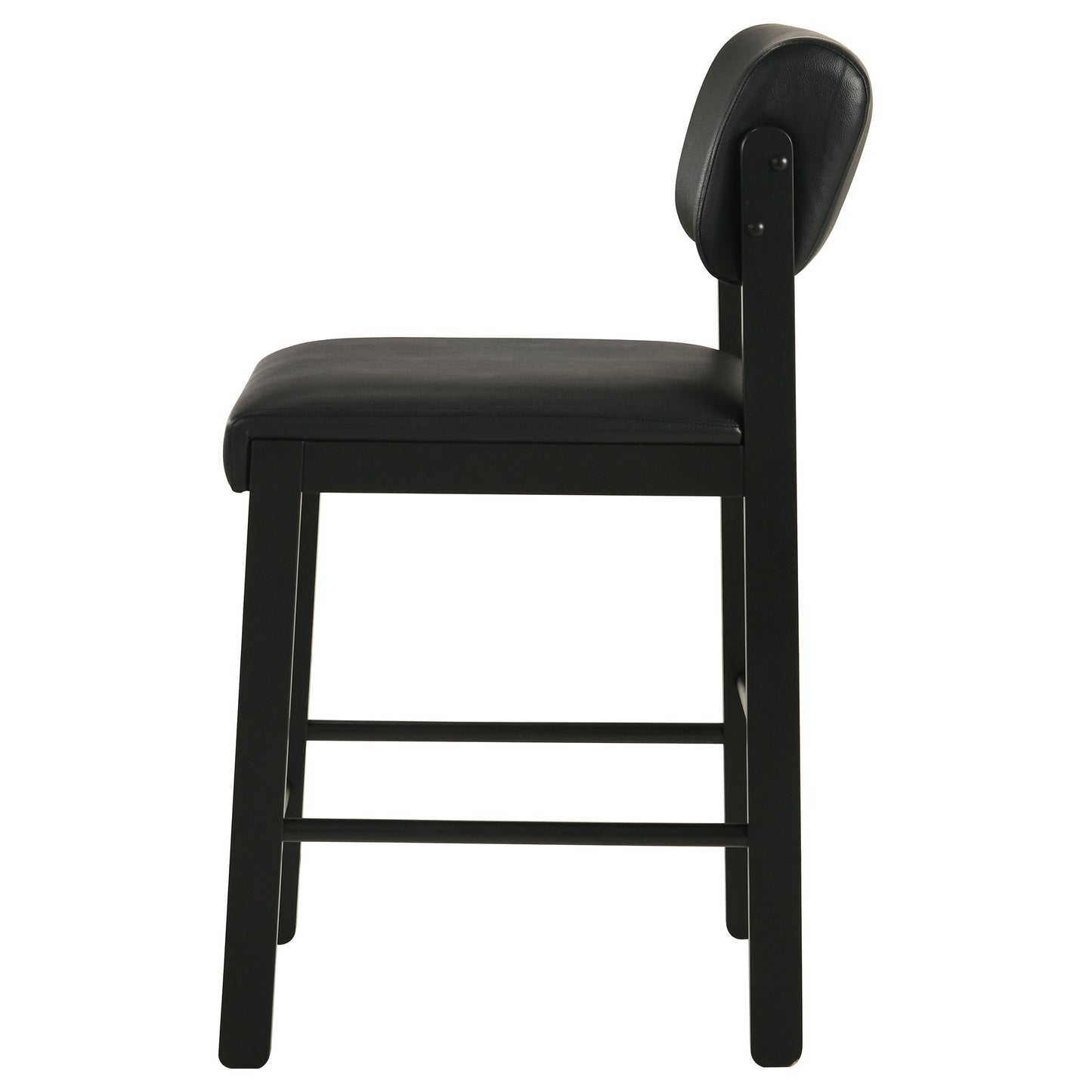 Kehoe Upholstered Counter Height Chair Black (Set of 2)