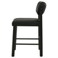 Kehoe Upholstered Counter Height Chair Black (Set of 2)