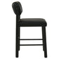 Kehoe Upholstered Counter Height Chair Black (Set of 2)