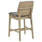 Hamlyn 5-piece Round Wood Counter Height Dining Set Grey and Natural Oak
