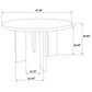 Strouse 5-piece Dining Set Grey and Black