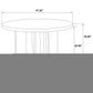 Strouse 5-piece Dining Set Cream and Natural Oak