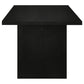 Decker 82-inch Rectangular Wood Dining Table Black