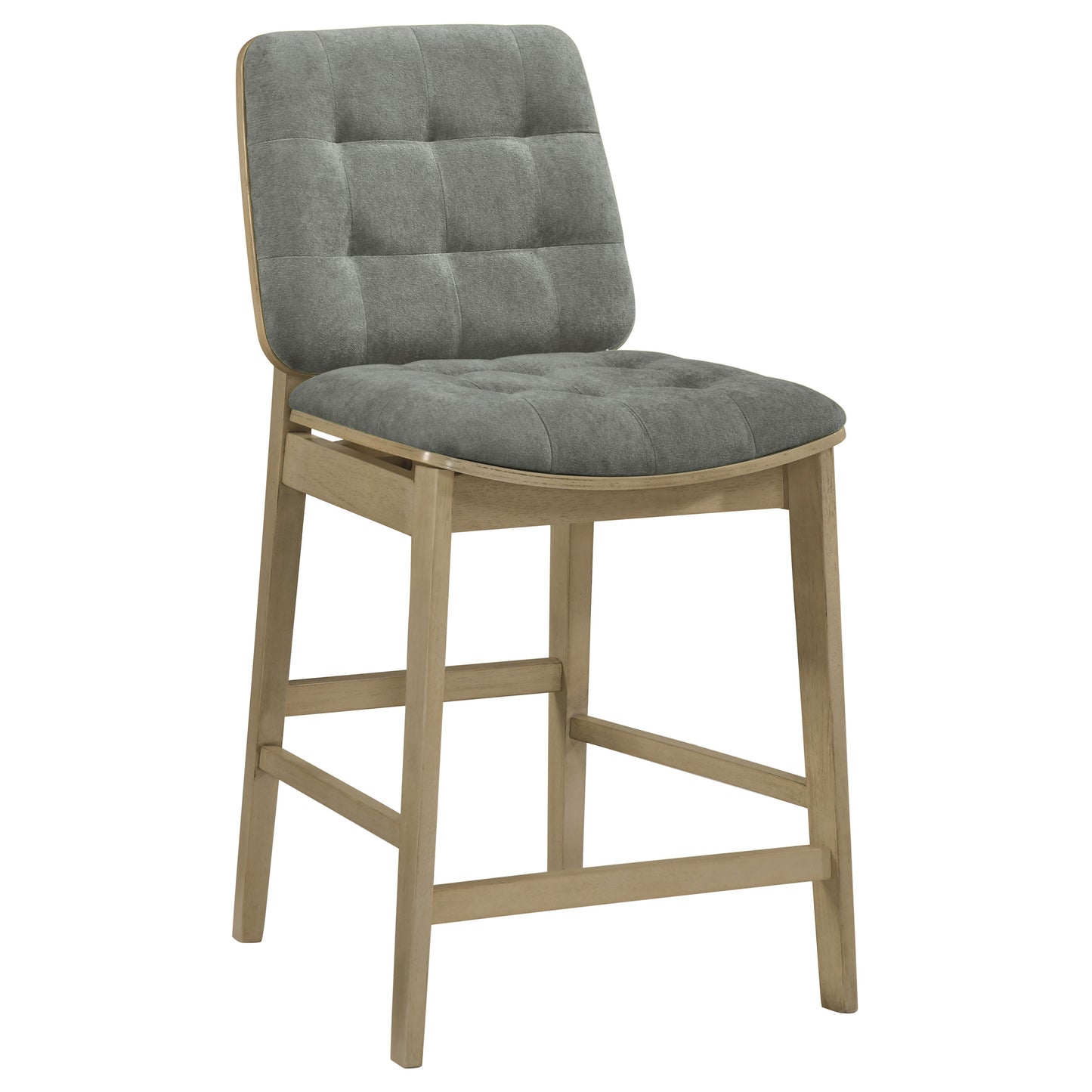 Decker 7-piece 70-inch Rectangular Counter Height Dining Set Grey and Natural Oak