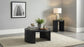 Sweeney 39-inch Round Wood Occasional Cocktail Coffee Table Black