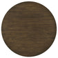 Sweeney 2-piece Round Wood Occasional Nesting Table Set Dark Walnut