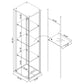 Bellatrix 3-shelf Clear Glass Curio Cabinet Mango