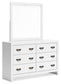 Binterglen King Panel Bed, Dresser, Mirror, Chest and Nightstand