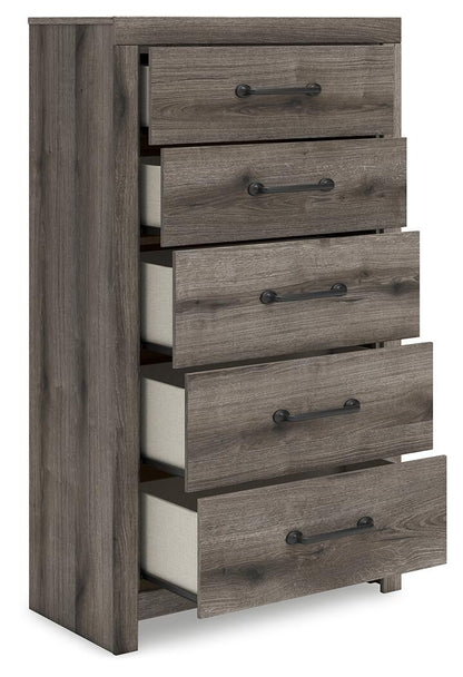 Urbanoore Twin Panel Bed with Storage, Dresser, Mirror, Chest and Nightstand