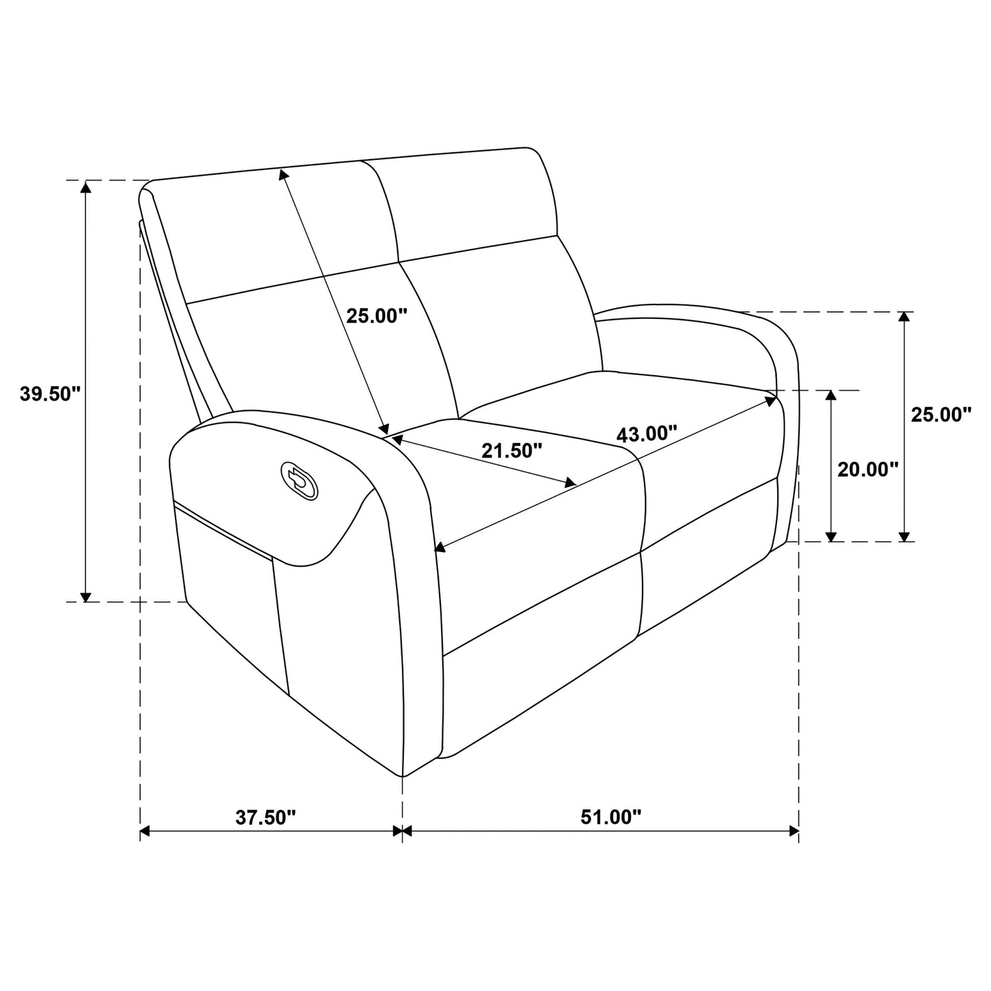 Hamilton Chenille Upholstered Manual Reclining Loveseat Sand