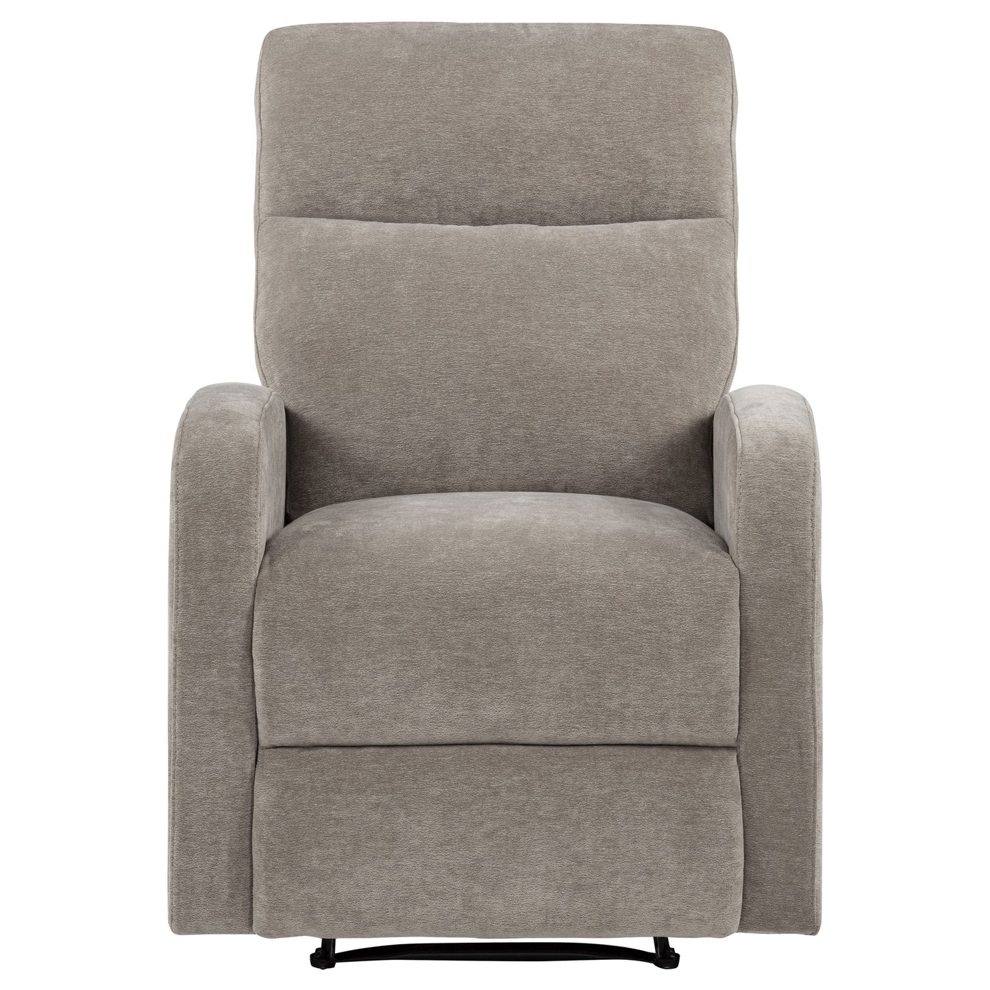 Hamilton Chenille Upholstered Manual Glider Recliner Sand